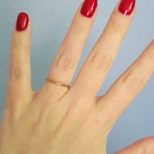 Rose Gold Hammered Stacking Ring